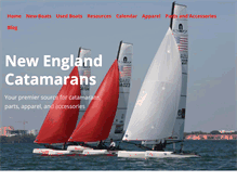Tablet Screenshot of new-england-catamarans.com